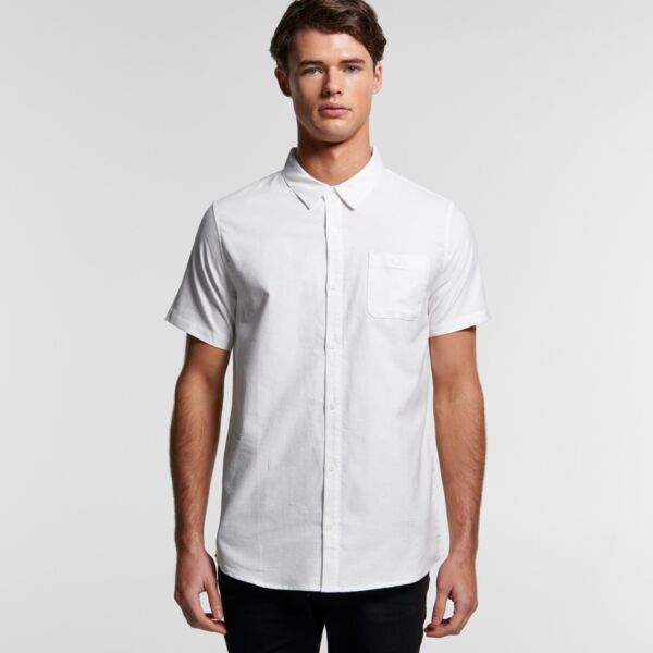 AS Colour Mens Oxford Short Sleeve Shirt Thumbnail