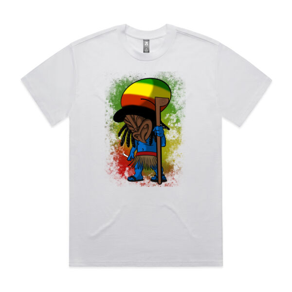 Rasta Smurf Crew Tops - Mens Heavy Tee
 Thumbnail