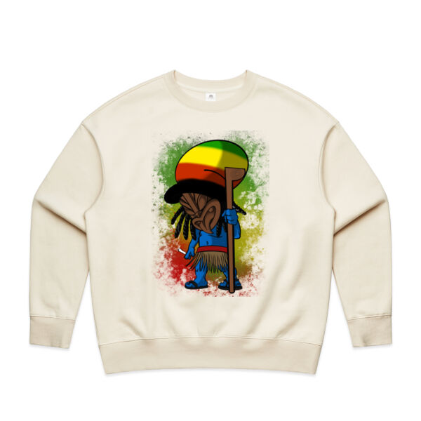 Rasta Smurf Crew Tops -  Womens Heavy Crew
 Thumbnail