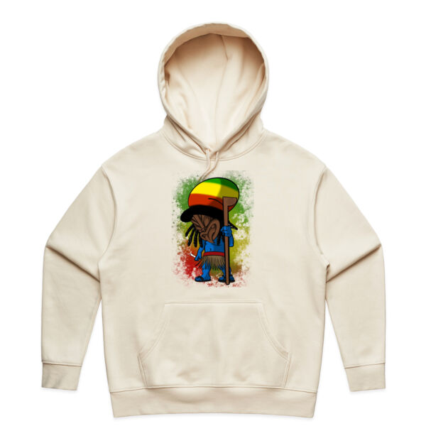 Rasta Smurf Hoodie Tops -  Womens Heavy Hood
 Thumbnail