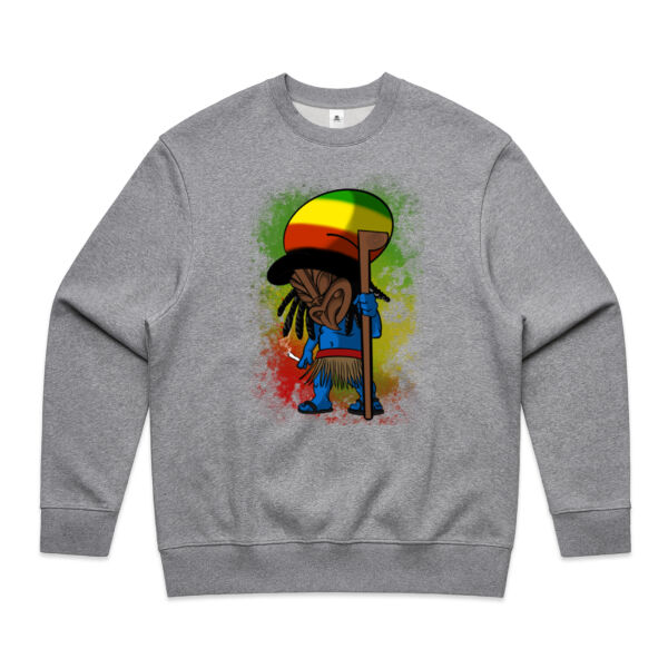 Rasta Smurf Crew Tops -  Mens Heavy Crew
 Thumbnail